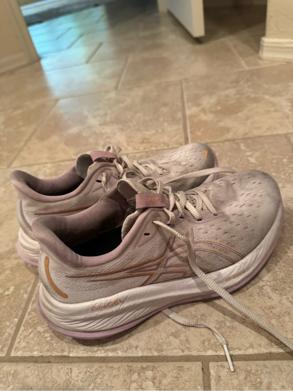ASICS Women’s Light Pink Running Shoes - GEL-Cumulus 26